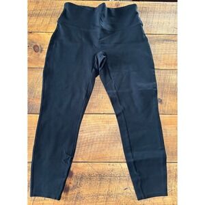 Spanx Womens Ponte Ankle‎ Leggings Black Stretchy High Waisted 20264R Size XL